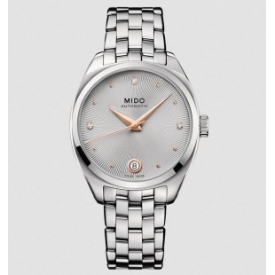 Mido Belluna Royal Lady Orologio donna Acciaio Inossidabile Quadrante con diamanti