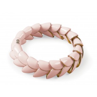 Lladrò Heliconia Bracciale in porcellana e rifiniture oro ROSA