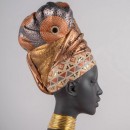 Lladrò Anima africana in porcellana donna busto africa