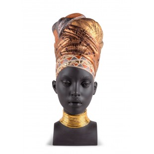 Lladrò Anima africana in porcellana donna busto africa