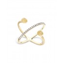 Nanis Anello Dancing Elite Criss Cross Oro 18kt e diamanti