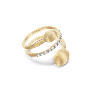 Nanis Anello Dancing Elite Snake Oro 18kt e diamanti