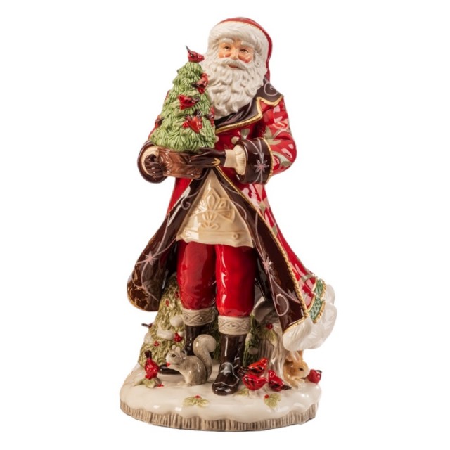 Fitz And Floyd Lamart Babbo Natale Decorativo “Chalet Collection” 50 cm