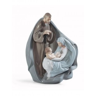 Lladrò Figura Presepe Sacra Famiglia natale La nascita di Gesù porcellana lucida